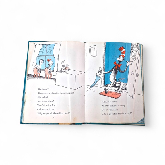 Cat In The Hat By Dr. Seuss Early Printing 1957 Educational Edition Original - Picture 3 of 5